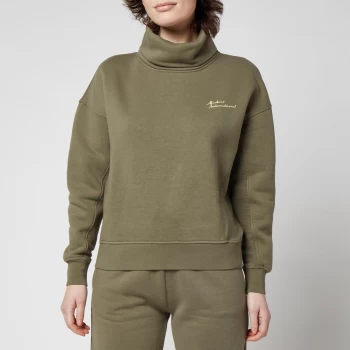 Image of Barbour International Womens Georgia Overlayer Top - Dusky Khaki - UK 12