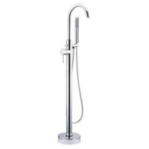 Image of Chrome Freestanding Bath Shower Mixer Tap - S9
