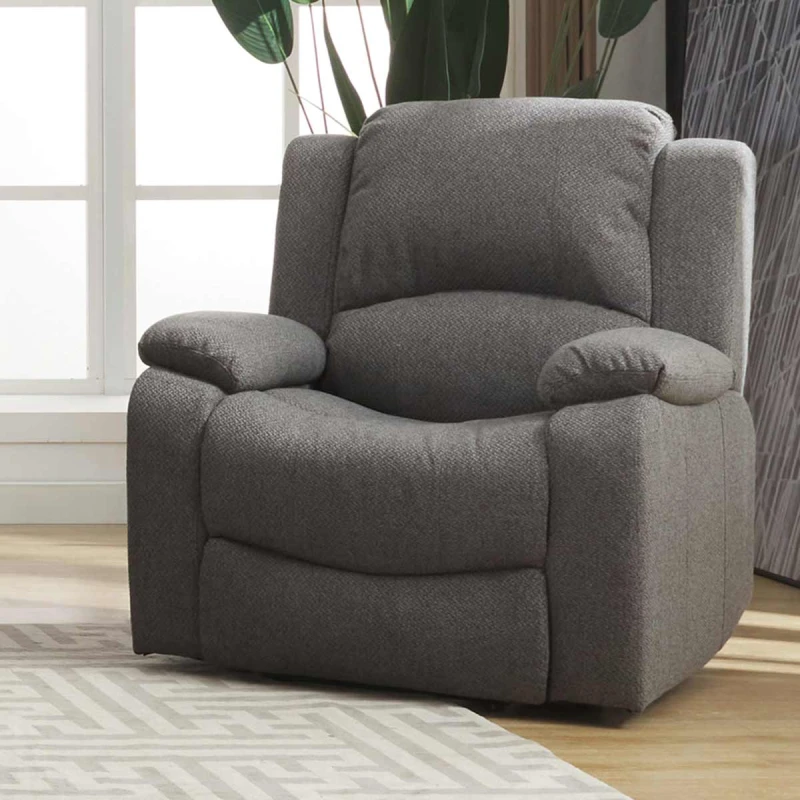 Image of Artemis Home Marldon Manual Reclining Armchair in Dark Grey Dark Grey Unisex