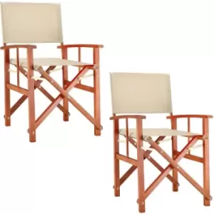 Image of Cannes Directors Chairs Colour Choice 2x Cream