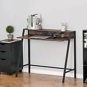 Image of Homcom Desk Brown 450 x 850 mm