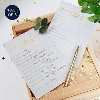 Image of Bambino Baby Shower - Pack of 8 Words of Wisdom Cards