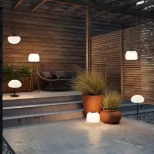 Image of Sponge 20 Outdoor Patio Terrace Plastic Battery Light in White (Diam) 20cm