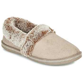 Image of Skechers COZY CAMPFIRE womens Slippers in Beige,2.5