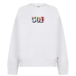 Image of Levis GS 501 Crew Sweater Womens - White