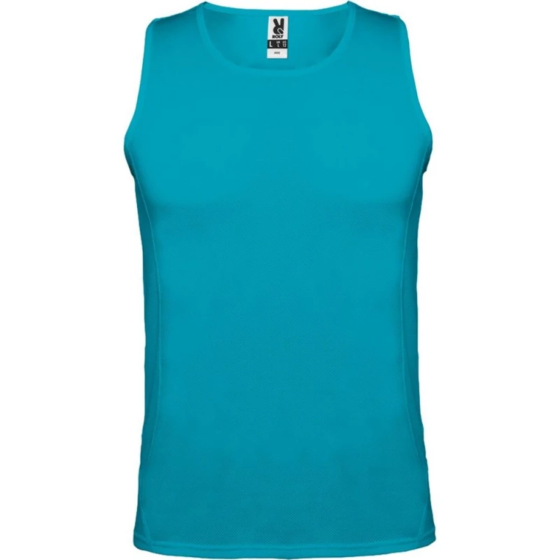 Image of ROLY Andre Sports Vest Top in Turquoise Size: 3-4 Years Turquoise Unisex 3-4 Years