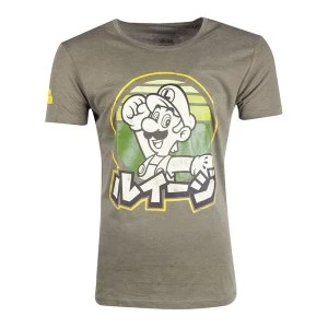 Image of Nintendo - Luigi Mens Small T-Shirt - Green