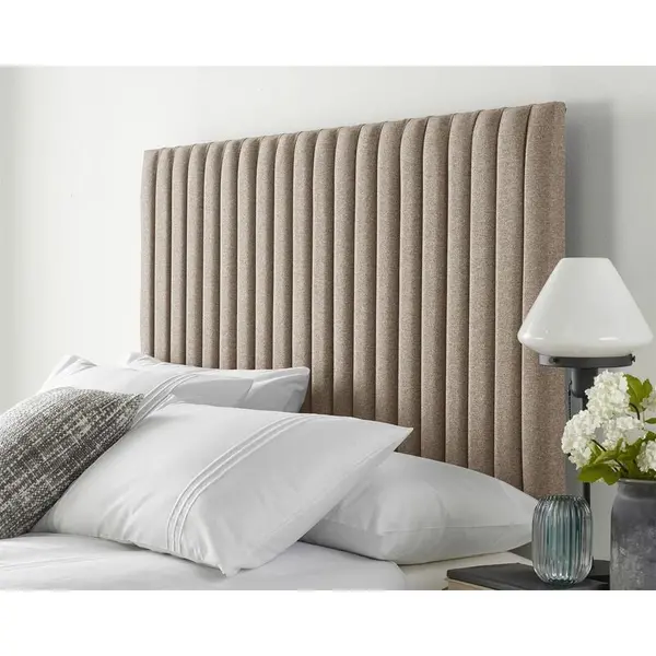Image of Aspire Aspire - Catherine Lansfield Soho Collection Headboard, Natural - Headboard Size King 5ft 5057632028334