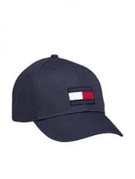 Image of Tommy Hilfiger Kids Large Flag Cap - Navy