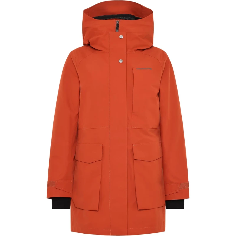 Image of Didriksons Womens parka Didriksons Harriet Orange Female 44