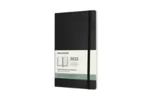 Image of Moleskine 2022 12-Month Weekly Large Softcover Notebook : Black