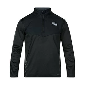 Image of Canterbury Mens Thermoreg Spacer Fleece 1/4 Zip Running Top, Black, Medium