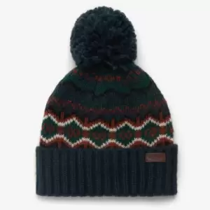 Image of Barbour Boys' Case Fair Isle Beanie - Navy - L-XL (10-14 Years)
