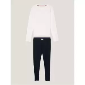 Image of Tommy Hilfiger Long Sleeves Leggings Pj Set - Pink