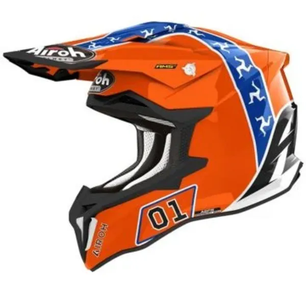 Image of Airoh Strycker Hazzard Gloss Offroad Helmet Size L