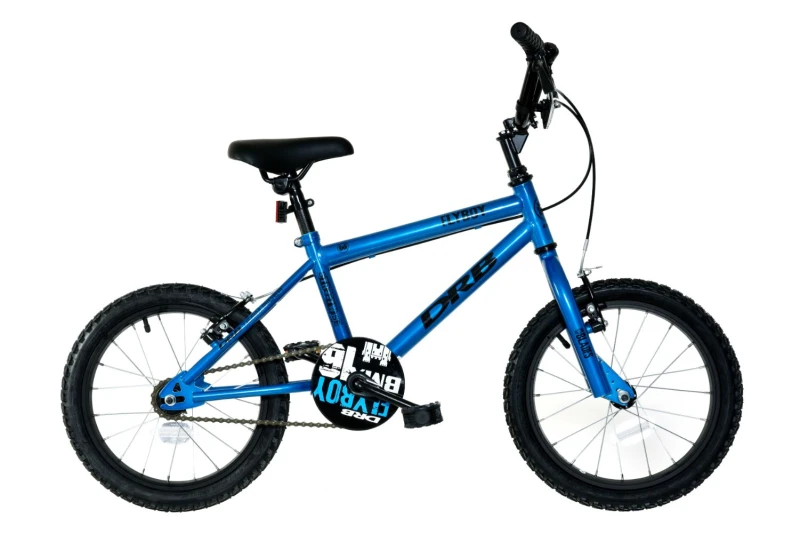 Image of Dallingridge Flyboy 16" BMX Style Kids Bike - Gloss Space Blue Blue