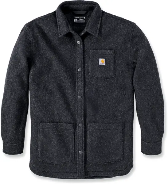 Image of Carhartt Lose Fit Fleece Ladies Jacket, black, Size M for Women