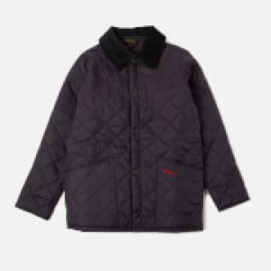 Image of Barbour Boys' Liddesdale Quilted Jacket - Navy - S (6-7 Years)