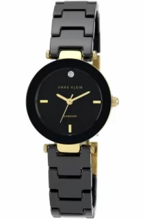 Image of Ladies Anne Klein Ceramic Watch AK/N1464BKGB
