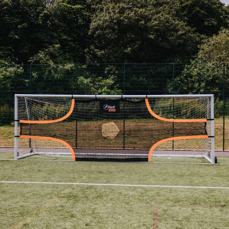 Image of Football Flick PRO Target Sheet 24 x 8 Black & Orange unisex Medium