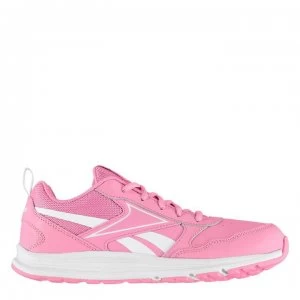 Image of Reebok Almotio 5.0 Leather Girls Trainers - Pink/White