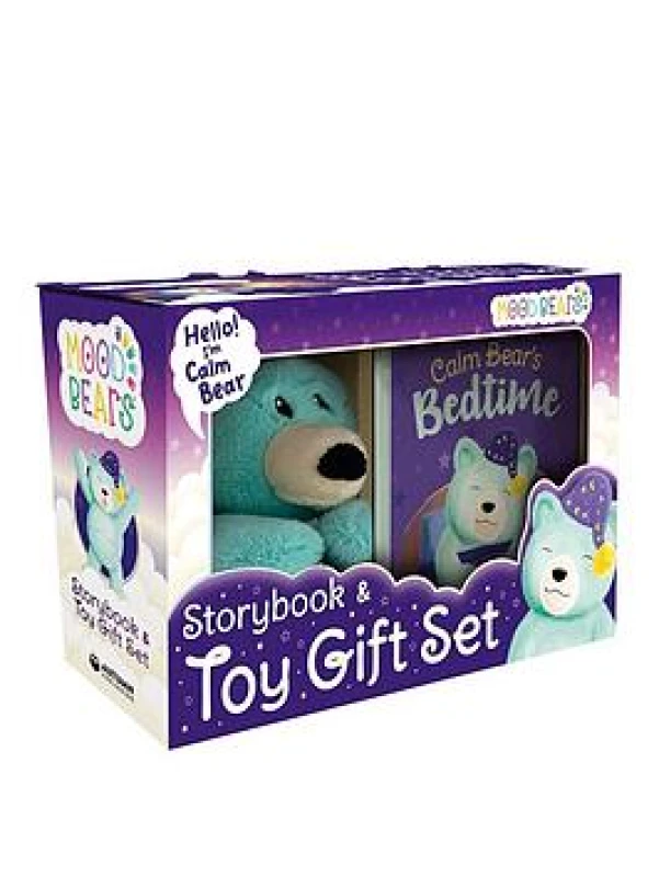 Image of Mood Bears: Calm Bears Bedtime Plush & Book Gift Set One Colour WV2FS Unisex