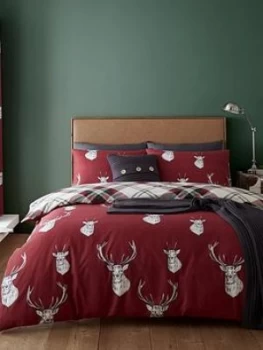 Image of Catherine Lansfield Catherine Lansfield Munro Stag Duvet Set - Db