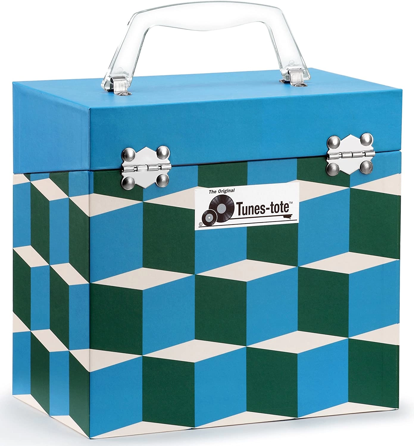 Image of Light Blue - 7" 50 Record Storge Carry Case Record Box
