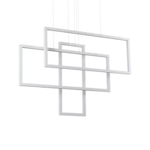 Image of Frame LED Decorative Integrated Pendant Light White, 93000K
