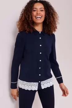 Image of Lace Trim Night Shirt