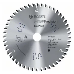 Image of Bosch 2608642388 Circular Saw Blade TCT Multi-material 165x20x1.8m...