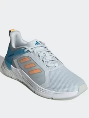 Image of adidas Response Super 2.0 Shoes, Blue/Orange, Size 8.5, Women