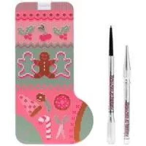 Image of benefit Christmas 2021 Merry 'N Precise Ultra Fine Eyebrow Pencil Duo Shade 4.5 Neutral Deep Brown