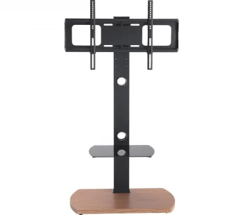 Image of TTAP FS-1-OAK 1232mm TV Stand with Bracket - Black & Oak, Black