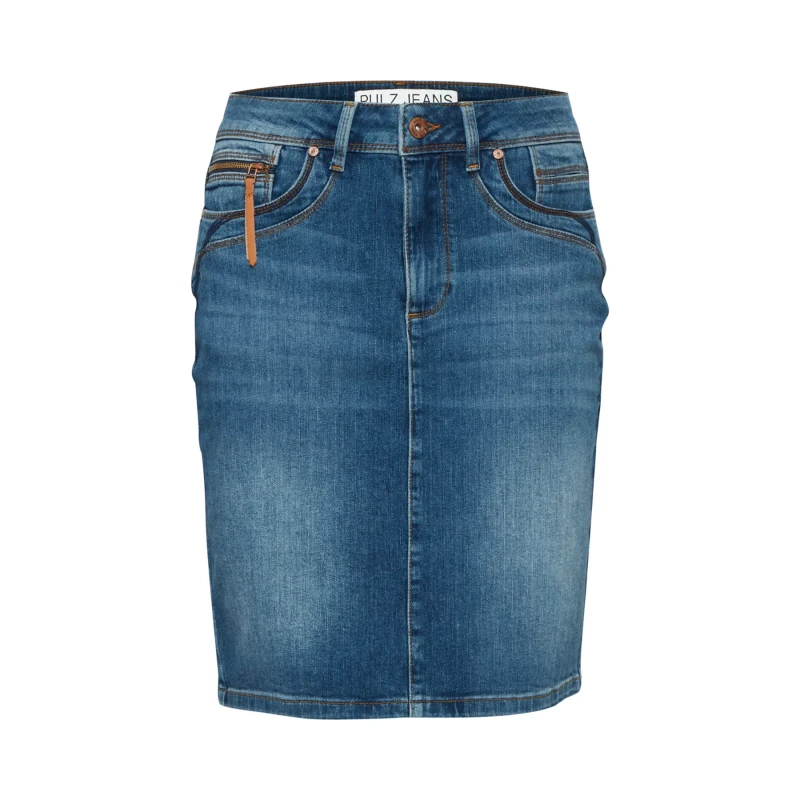 Image of Pulz Jeans Womens skirt Pulz Jeans Karolina HW Bleu Female 34