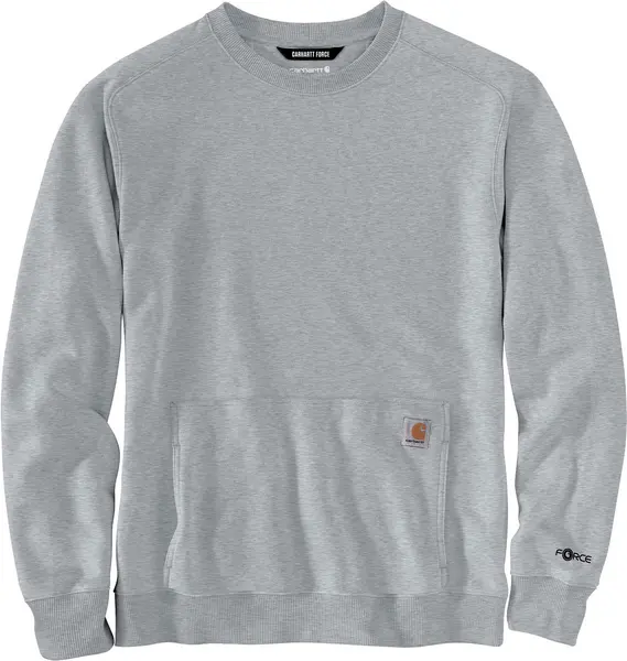 Image of Carhartt Force Crewneck, sweatshirt , color: Grey (058) , size: XXL