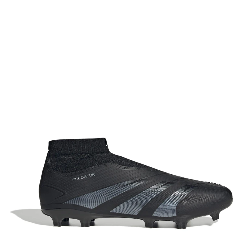 Image of adidas Predator 24 League Laceless Firm Ground Football Boots - Black 9