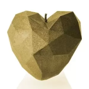 Image of Heart Low Poly Candle &ndash; Classic Gold