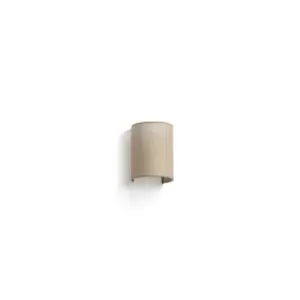 Image of Otton Round Jute Up Down Wall Lamp Vertical