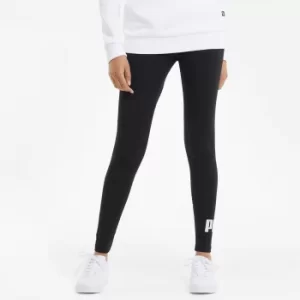 Image of PUMA Essentials Logo Womens Leggings, Black, size Medium, Clothing