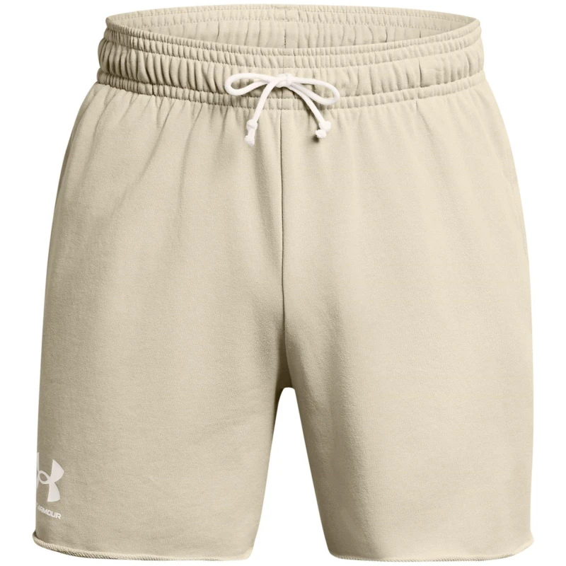 Image of Under Armour Rival Terry 6" Shorts Mens - Brown Brown XS