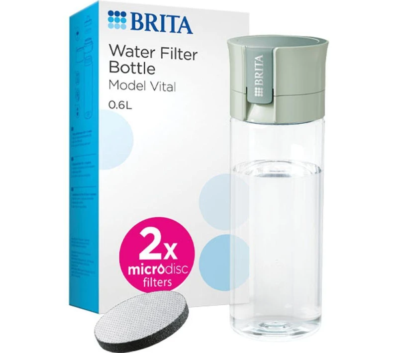 Image of BRITA Model Vital Water Filter Bottle - Light Green 4006387128395