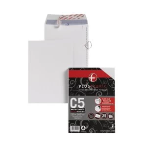 Image of Plus Fabric C5 120 gsm Peel and Seal Envelope White PK25