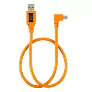 Image of TetherTools TetherPro USB 2.0 to Mini-B 5-pin Right Angle Adapter - 50cm