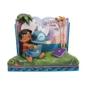 Image of Disney Traditions Lilo & Stitch Story Book Figurine