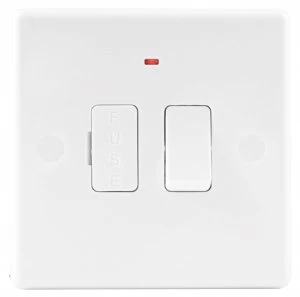 Image of Wickes Fuse Spur Switch with Neon Slimline White