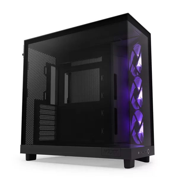 Image of NZXT H6 Flow RGB Mid Tower Case - Black