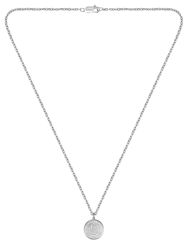Image of BOSS 1580761 Mens Double B Coin Necklace Jewellery