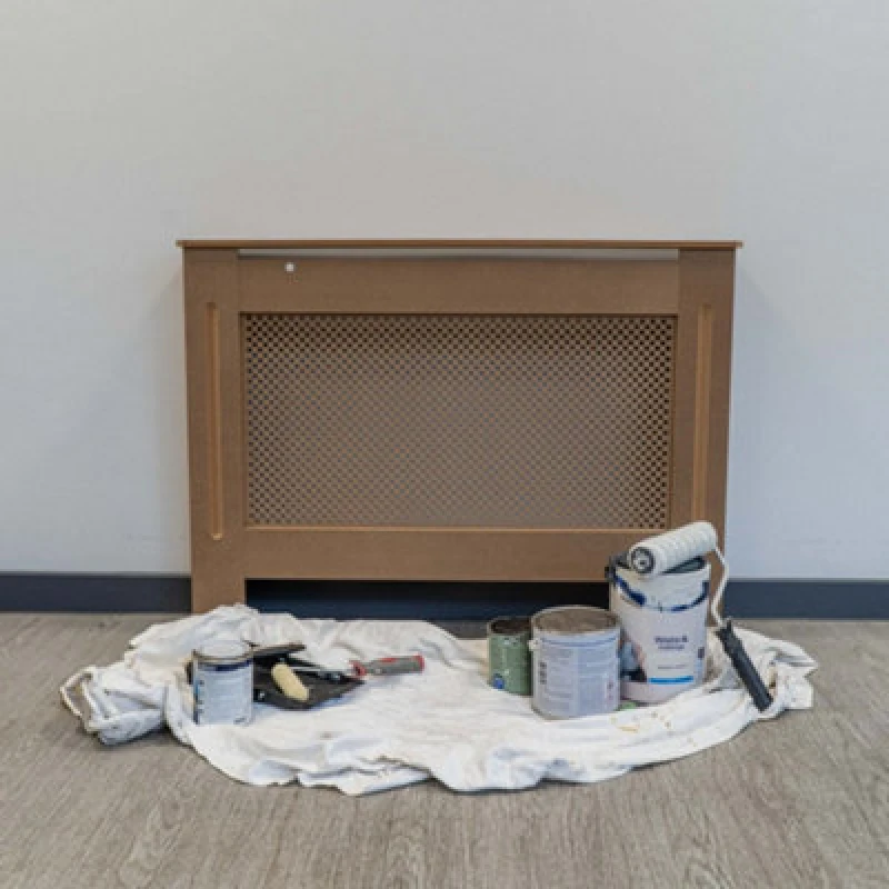 Image of Jack Stonehouse Diamond Unpainted Radiator Cover Mdf Wooden - Medium - 112Cm (W) X 81.5Cm (H) X 19Cm (D)