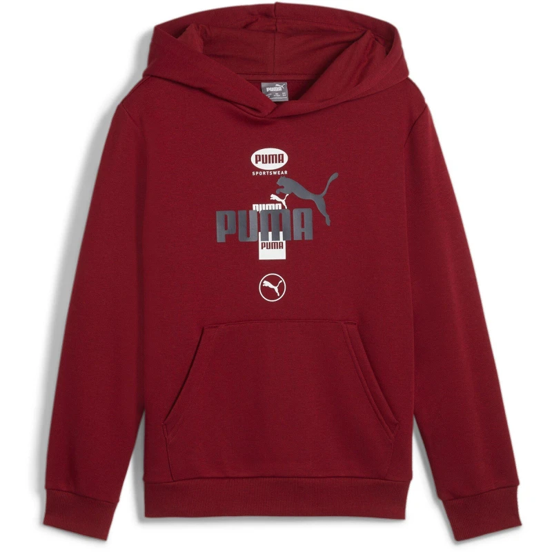 Image of Puma No1 OTH Hoodie Junior Boys - Red Red 7 - 8 Years